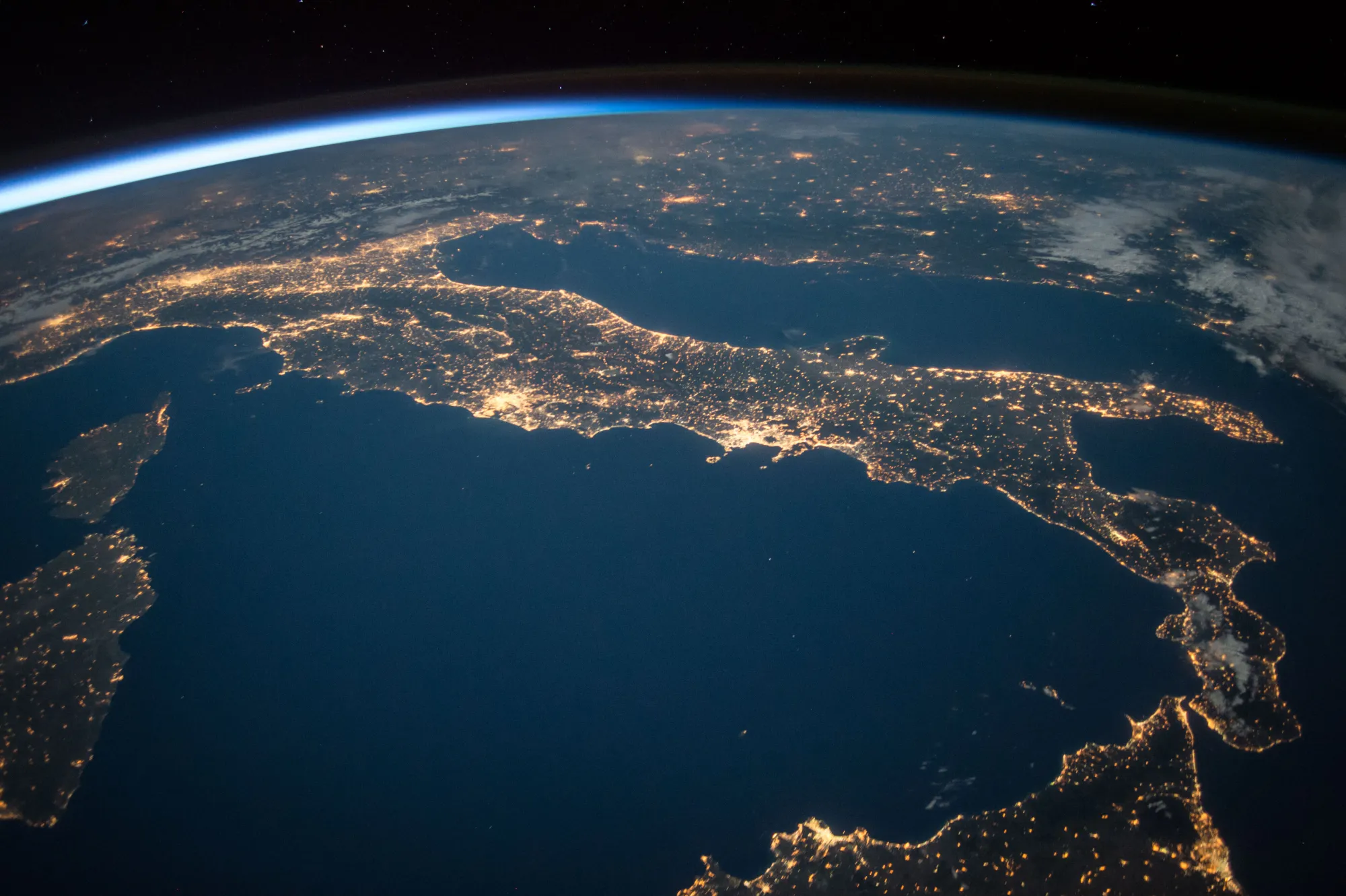 La Tierra vista desde la estacion espacial internacional